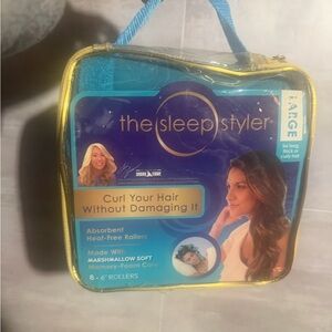 The Sleep Styler Blue Hair Rollers